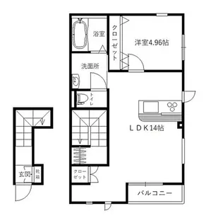 ドエルrara【2階】の間取り