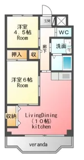 泉が丘ハイツ【2階】の間取り