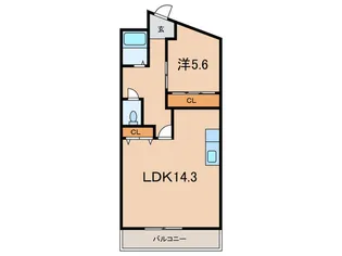 西宮センタ-ビル【3階】の間取り