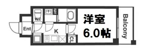 メインステージ京町堀【2階】の間取り