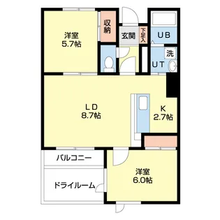 ノースランド山鼻【1階】の間取り
