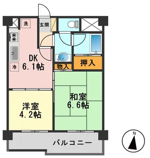 パレッヂ新小岩【4階】の間取り