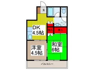トリエ-ルもとまち【2階】の間取り