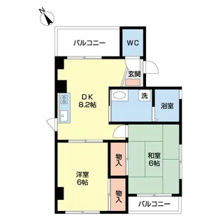 青木マンションII【2階】の間取り