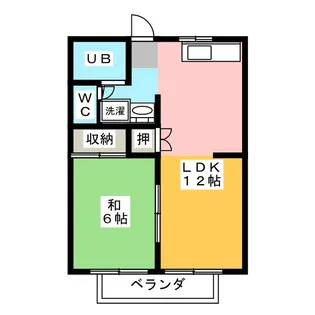 サン平井ハイツ【2階】の間取り