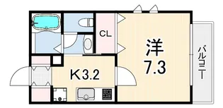 サニーヒルズ芦屋【3階】の間取り