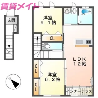 FELICE【2階】の間取り