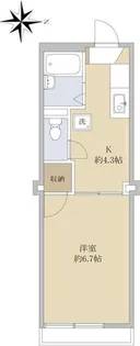 エコーI【1階】の間取り