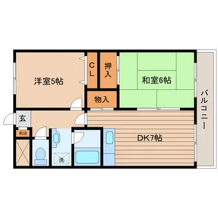 ロイヤルヒルズオガタ【3階】の間取り