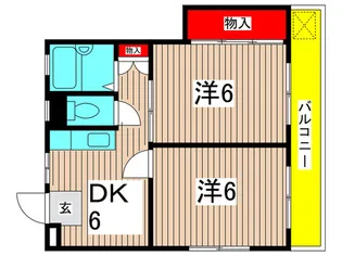 五反野シルバーハイツ【3階】の間取り