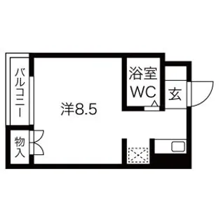 泉町ハイツ【5階】の間取り