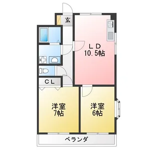 コーズハイム【2階】の間取り