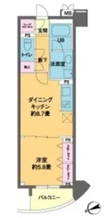 カスタリア池袋【4階】の間取り