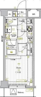 プレミアムキューブ大崎DEUX【3階】の間取り