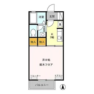 アネーロ和田 A【2階】の間取り