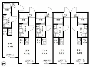 ベル・ハート子安【1階】の間取り