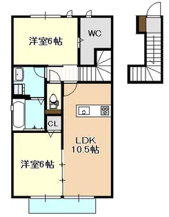 TIARA【2階】の間取り