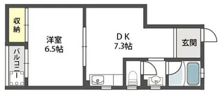 西山ハイツ【2階】の間取り