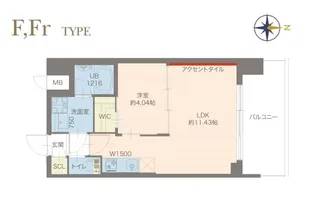 プレジオ城東【3階】の間取り