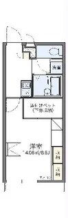 レオパレスリブェールII【1階】の間取り