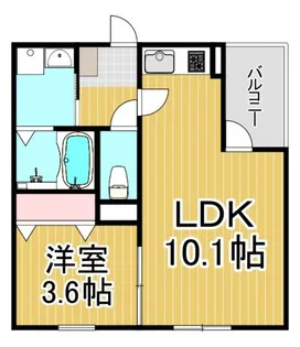 リブレメゾン東鳴尾1【2階】の間取り