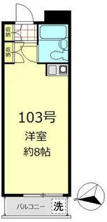 パレロワイヤル弦巻【1階】の間取り