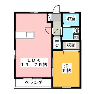 ソレイユII【2階】の間取り