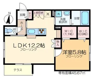 メゾン・ソレイユ【1階】の間取り