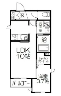 Corner Soleil【4階】の間取り