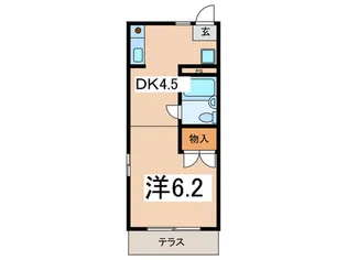 桜花マンション【1階】の間取り