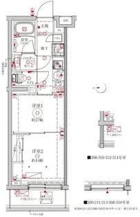 クレイシアIDZ中野野方【2階】の間取り