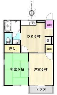 コーポさがみ野A【1階】の間取り