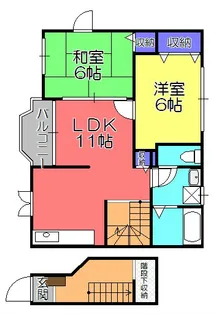 カルフールII【2階】の間取り