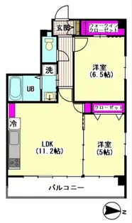 ラフィネ・ブランシュ【1階】の間取り