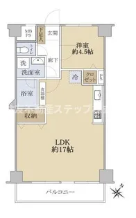 ユニーブル三軒茶屋【7階】の間取り