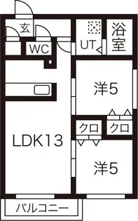 バーニーズ ブロン【3階】の間取り