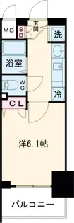 プレサンス神戸プレシャス【6階】の間取り