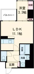 ショーンズ元町【2階】の間取り