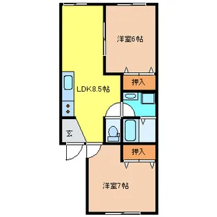 スライブ新宿【2階】の間取り