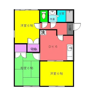 サンクリスタル パート1【2階】の間取り