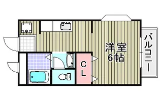 キャッスル2【1階】の間取り