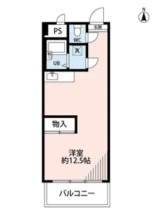 ソレイユ千歳【6階】の間取り
