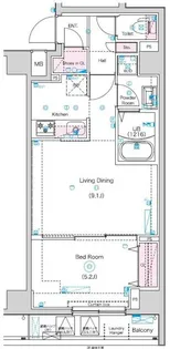 GENOVIA南千住VIII【3階】の間取り