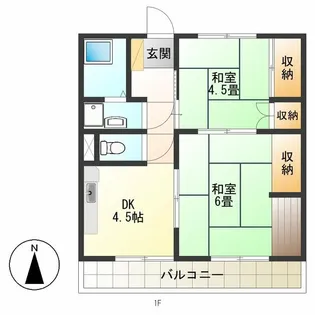 共栄マンションNo.1【2階】の間取り
