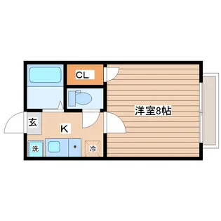 ロイヤルビレッジ西多賀II【1階】の間取り