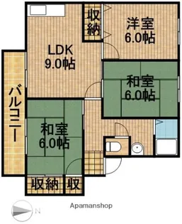 フレマリールまほろば【1階】の間取り