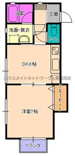 シュガーハウス鴨島【1階】の間取り