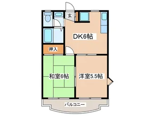湘南槇町ヴィラ【2階】の間取り