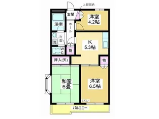 レジデンス的場【2階】の間取り