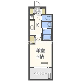 エステムコート中之島GATEII【9階】の間取り